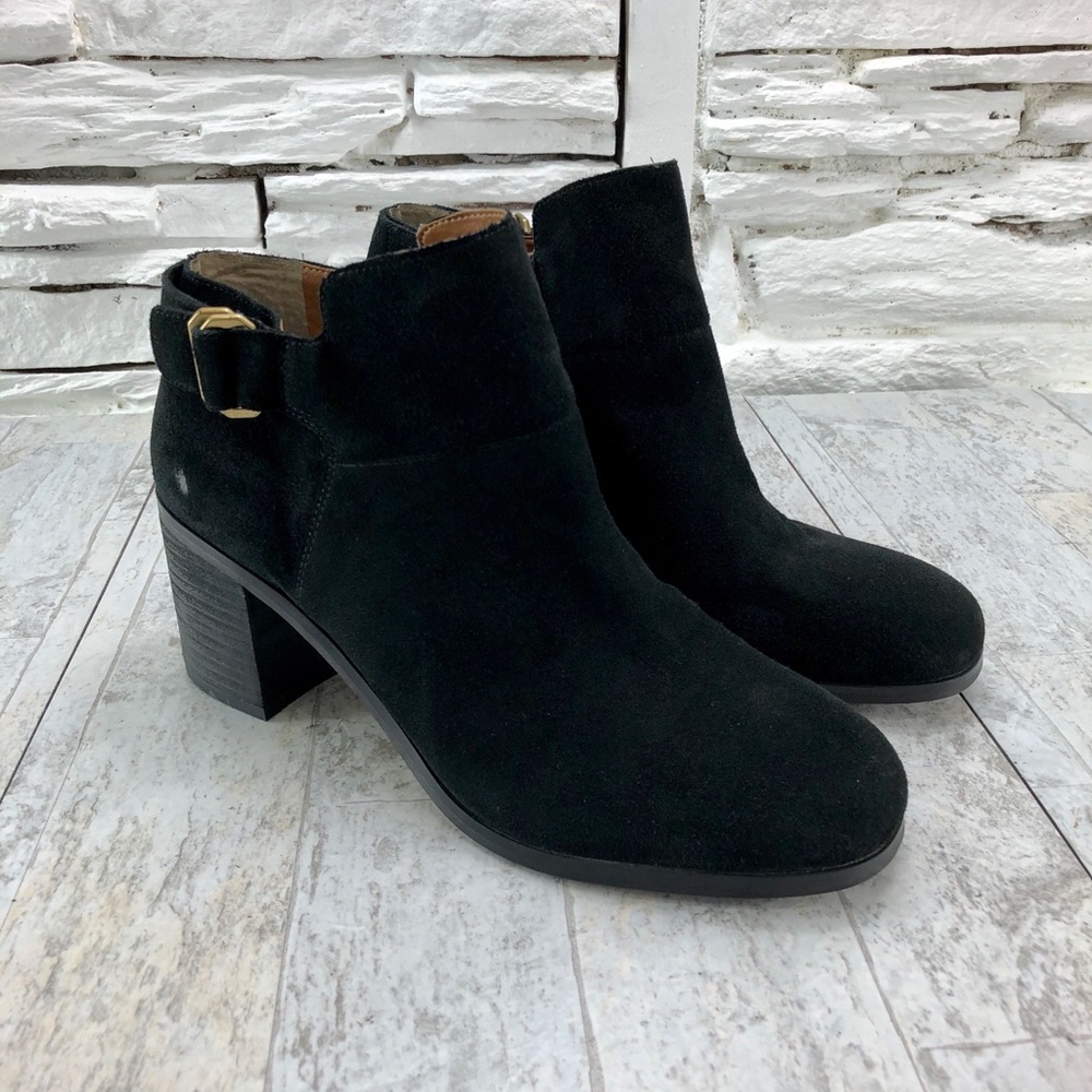 Franco Sarto Matisse Suede Chunky Heel Bootie
